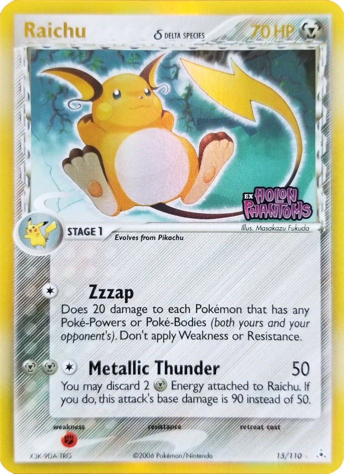 Raichu (15/110) (Delta Species) (Stamped) [EX: Holon Phantoms] | Black Swamp Games