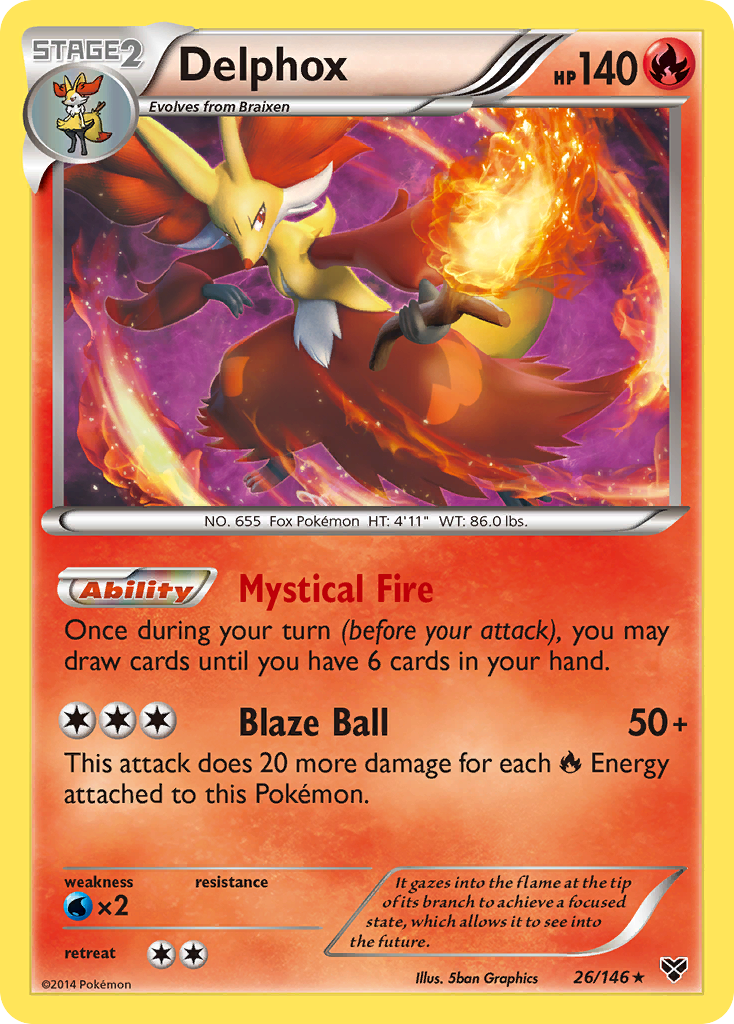 Delphox (26/146) [XY: Base Set] | Black Swamp Games