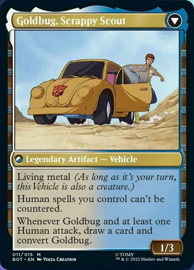 Goldbug, Humanity's Ally // Goldbug, Scrappy Scout [Universes Beyond: Transformers] | Black Swamp Games