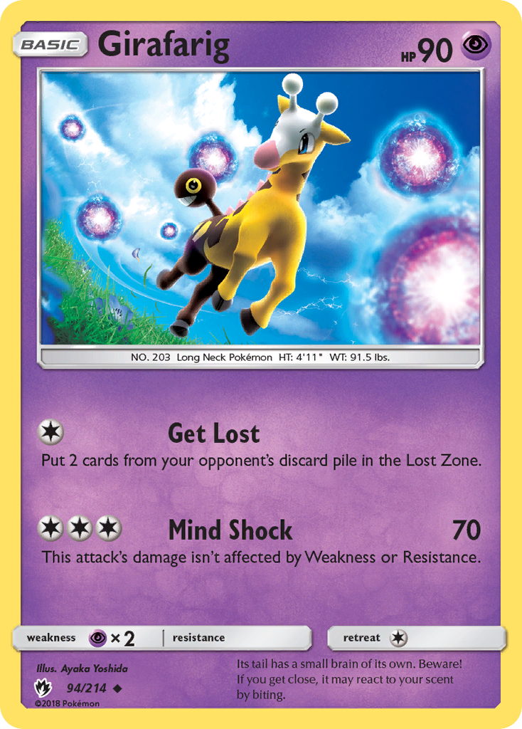 Girafarig (94/214) [Sun & Moon: Lost Thunder] | Black Swamp Games