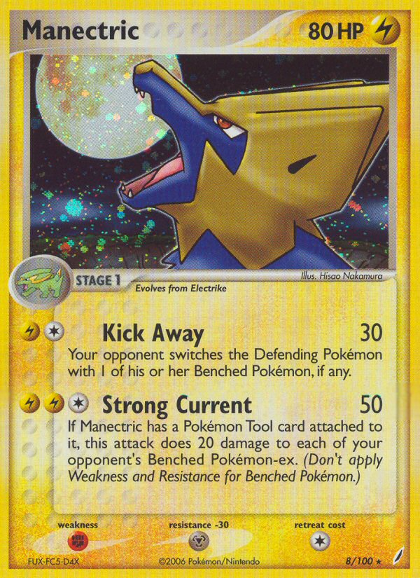 Manectric (8/100) [EX: Crystal Guardians] | Black Swamp Games