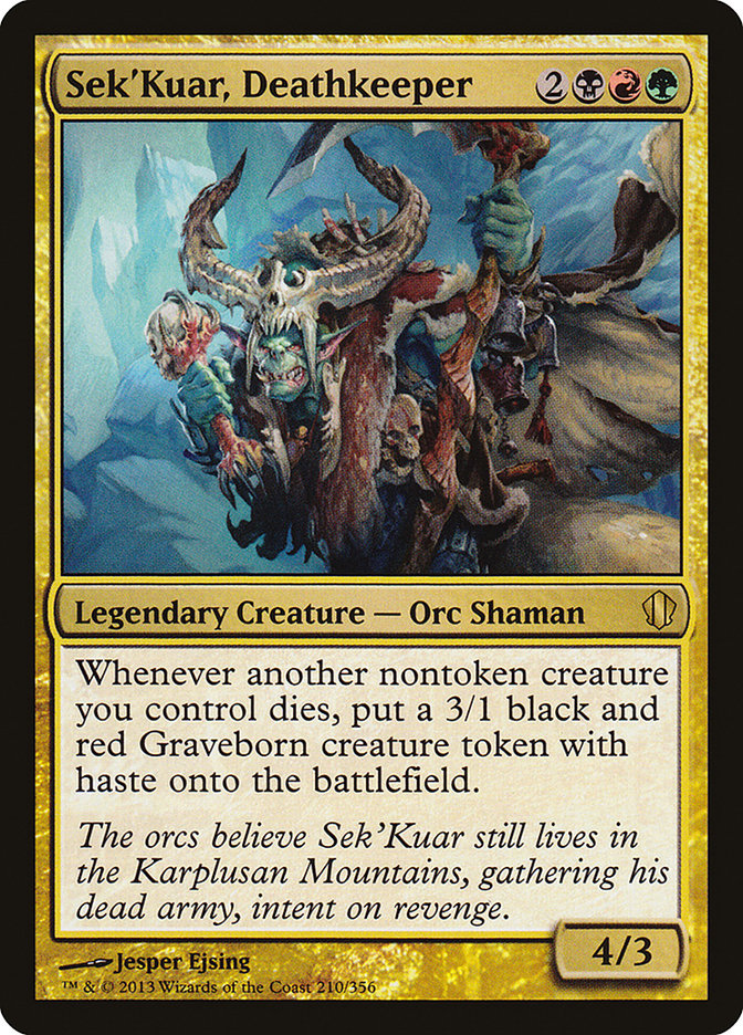 Sek'Kuar, Deathkeeper [Commander 2013] | Black Swamp Games