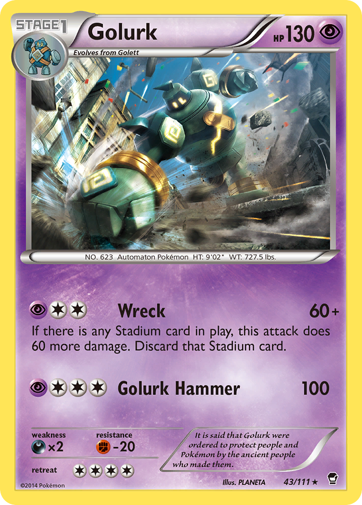 Golurk (43/111) [XY: Furious Fists] | Black Swamp Games