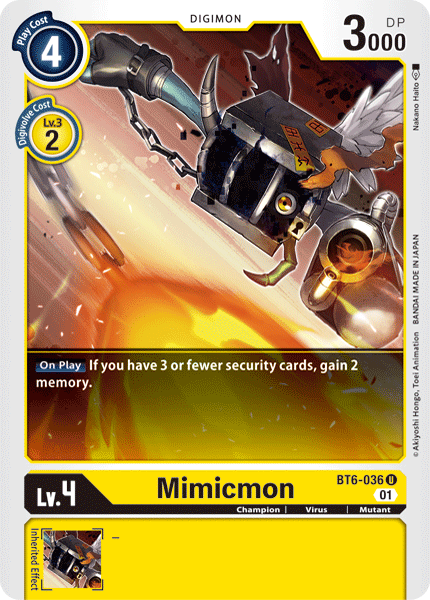 Mimicmon [BT6-036] [Double Diamond] | Black Swamp Games