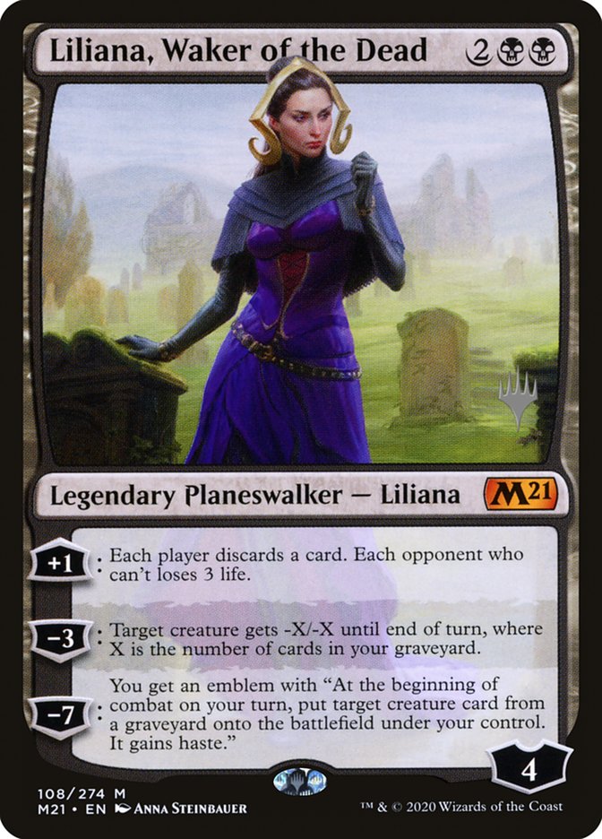 Liliana, Waker of the Dead (Promo Pack) [Core Set 2021 Promos] | Black Swamp Games