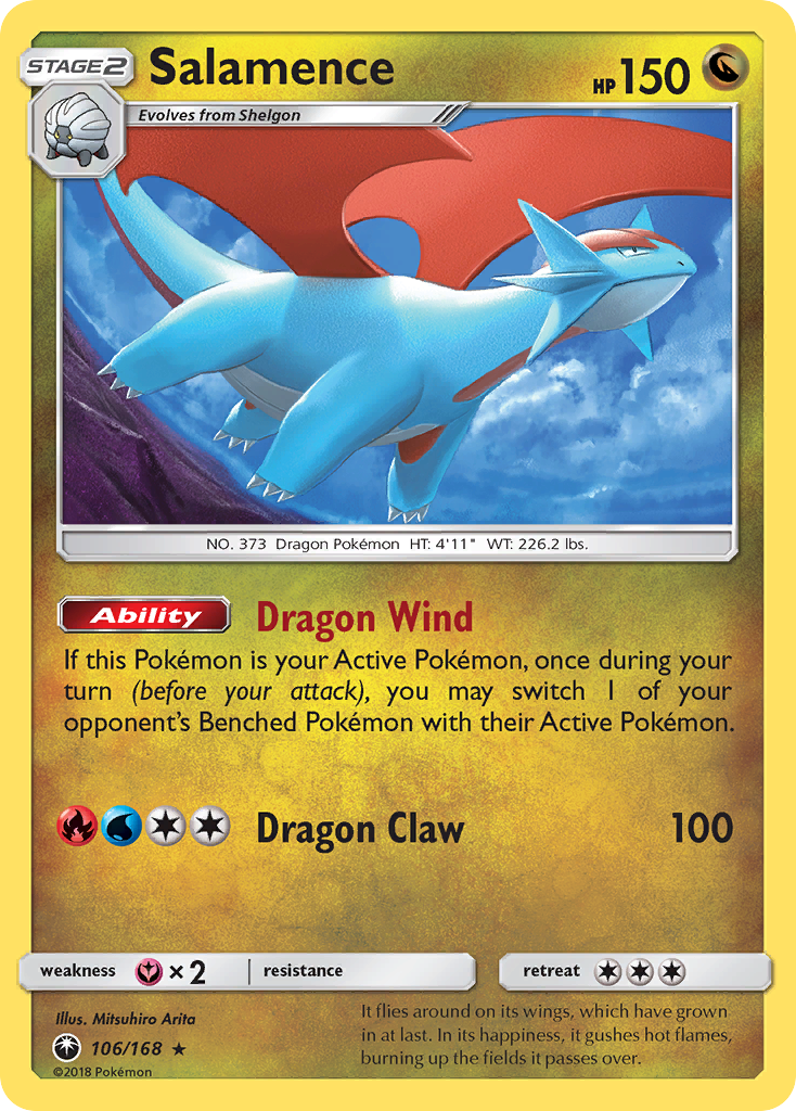 Salamence (106/168) [Sun & Moon: Celestial Storm] | Black Swamp Games