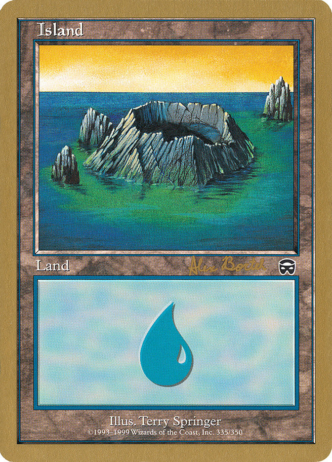 Island (ab335) (Alex Borteh) [World Championship Decks 2001] | Black Swamp Games