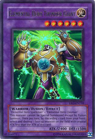 Elemental Hero Thunder Giant [DR3-EN216] Ultra Rare | Black Swamp Games