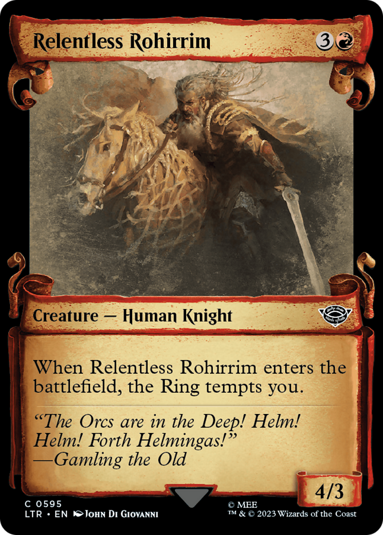 Relentless Rohirrim [The Lord of the Rings: Tales of Middle-Earth Showcase Scrolls] | Black Swamp Games