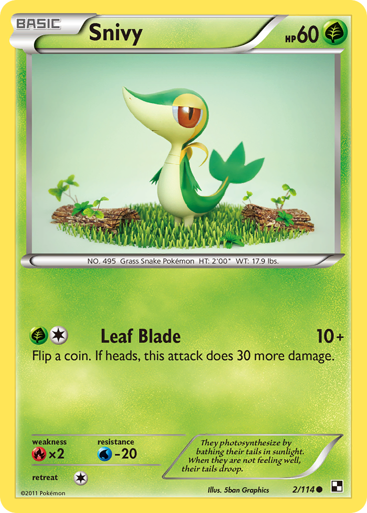 Snivy (2/114) [Black & White: Base Set] | Black Swamp Games