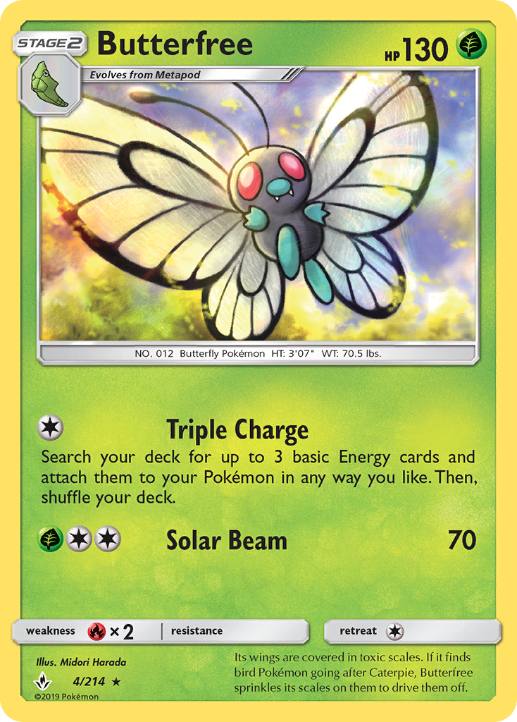 Butterfree (4/214) [Sun & Moon: Unbroken Bonds] | Black Swamp Games