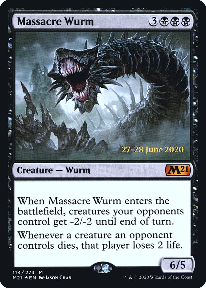 Massacre Wurm  [Core Set 2021 Prerelease Promos] | Black Swamp Games