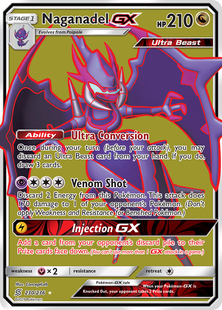 Naganadel GX (230/236) [Sun & Moon: Unified Minds] | Black Swamp Games