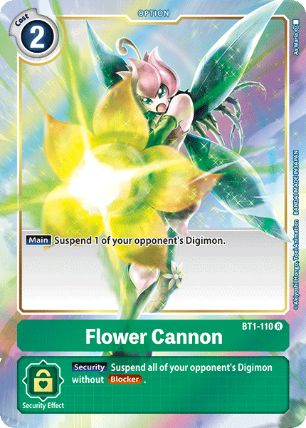 Flower Cannon [BT1-110] (Alternate Art) [Release Special Booster Ver.1.0] | Black Swamp Games