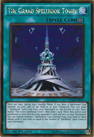 The Grand Spellbook Tower [PGL2-EN057] Gold Rare | Black Swamp Games