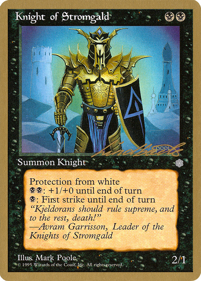 Knight of Stromgald (Leon Lindback) [Pro Tour Collector Set] | Black Swamp Games