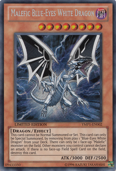 Malefic Blue-Eyes White Dragon [YMP1-EN002] Secret Rare | Black Swamp Games
