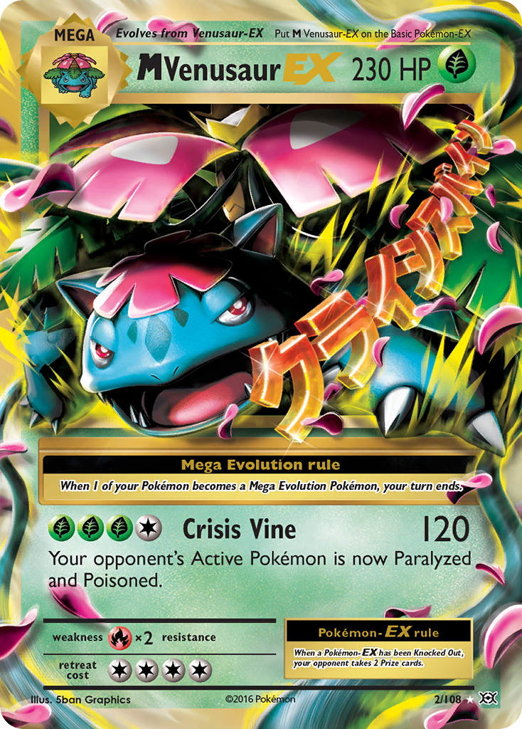 M Venusaur EX (2/108) [XY: Evolutions] | Black Swamp Games