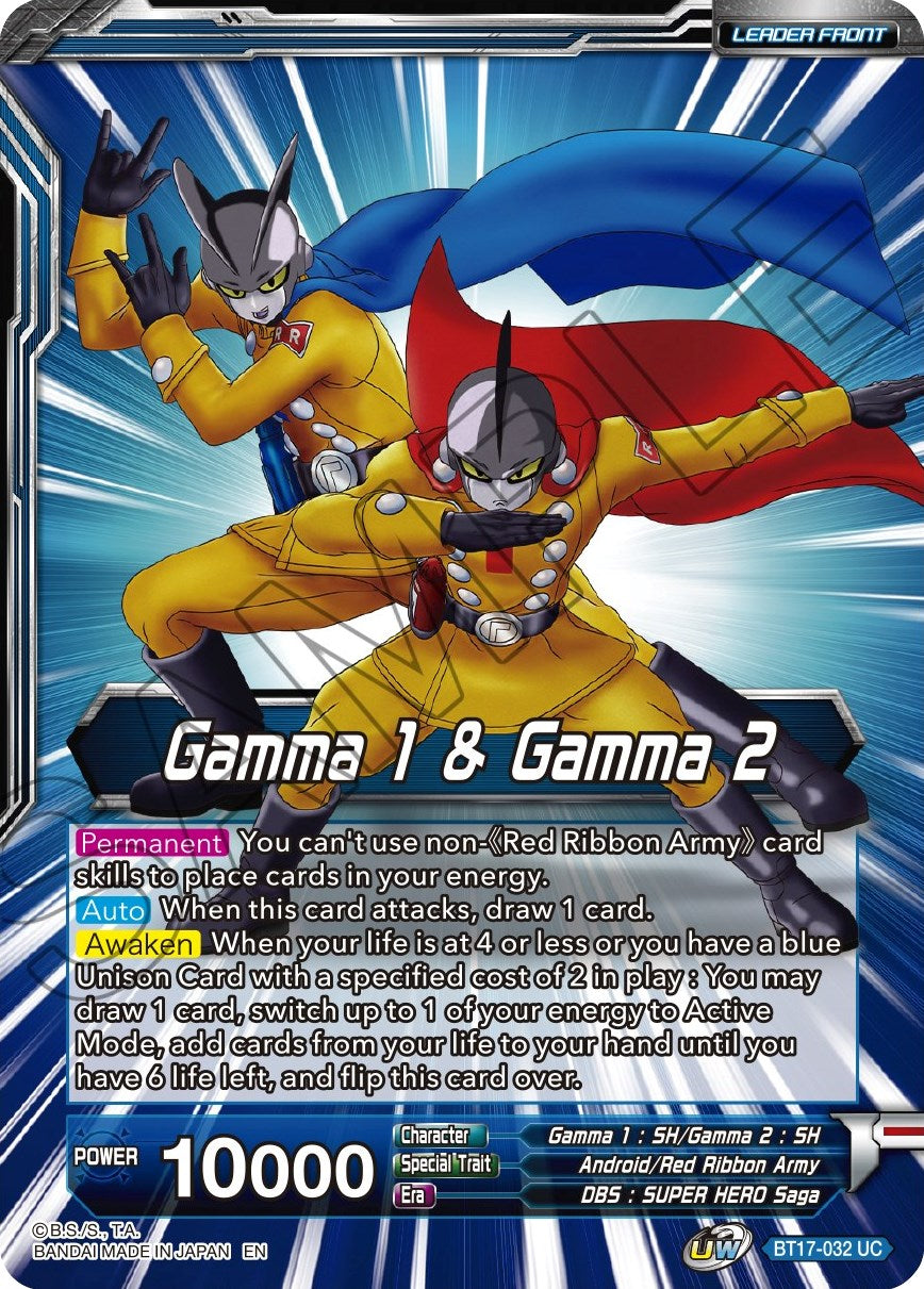 Gamma 1 & Gamma 2 // Gamma 1 & Gamma 2, Newfound Foes (BT17-032) [Ultimate Squad Prerelease Promos] | Black Swamp Games