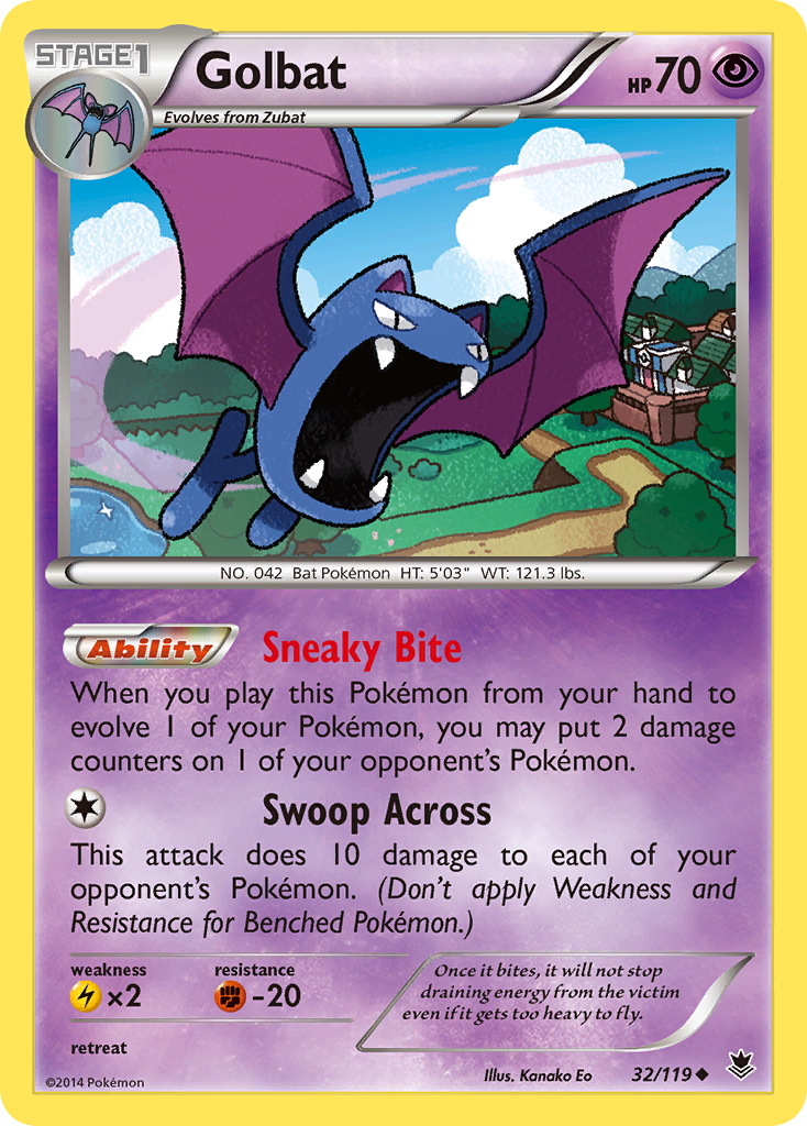 Golbat (32/119) [XY: Phantom Forces] | Black Swamp Games