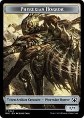 Phyrexian Golem // Phyrexian Horror Double-Sided Token [March of the Machine Commander Tokens] | Black Swamp Games