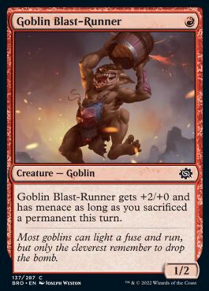 Goblin Blast-Runner [The Brothers' War] | Black Swamp Games