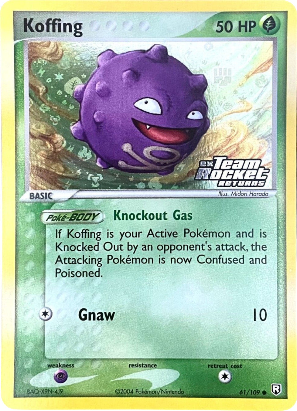 Koffing (61/109) (Stamped) [EX: Team Rocket Returns] | Black Swamp Games