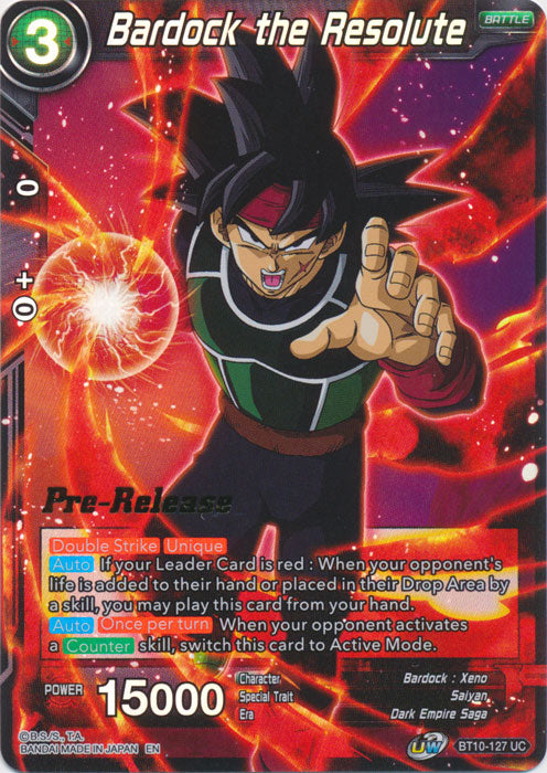 Bardock the Resolute (BT10-127) [Rise of the Unison Warrior Prerelease Promos] | Black Swamp Games