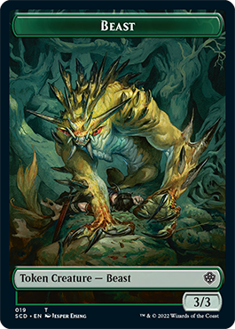 Beast // Beast Double-Sided Token [Starter Commander Decks] | Black Swamp Games