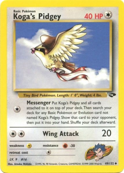 Koga's Pidgey (49/132) [Gym Challenge Unlimited] | Black Swamp Games