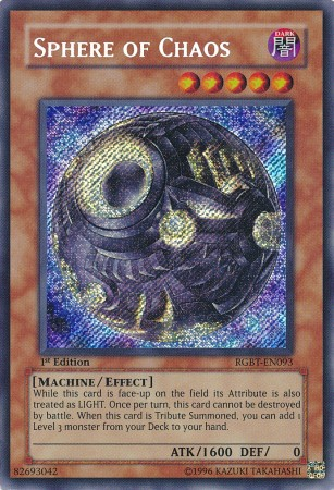 Sphere of Chaos [RGBT-EN093] Secret Rare | Black Swamp Games