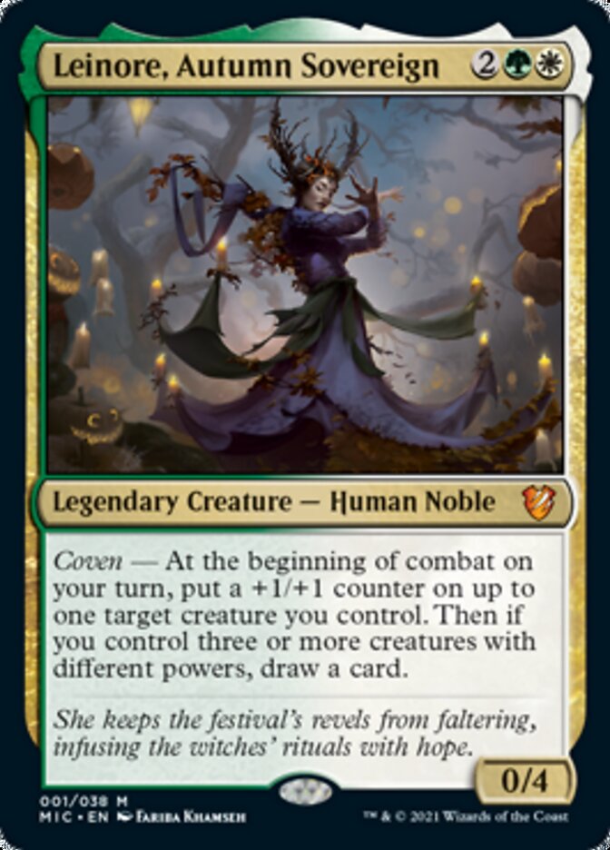 Leinore, Autumn Sovereign (Display Commander) [Innistrad: Midnight Hunt Commander] | Black Swamp Games