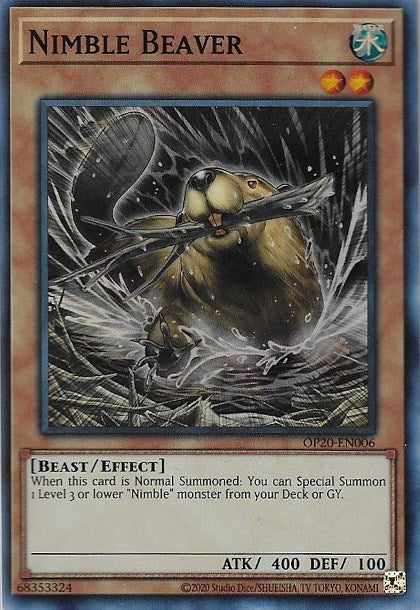 Nimble Beaver [OP20-EN006] Super Rare | Black Swamp Games