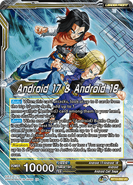 Android 17 & Android 18 // Android 17 & Android 18, Harbingers of Calamity (Uncommon) [BT13-092] | Black Swamp Games
