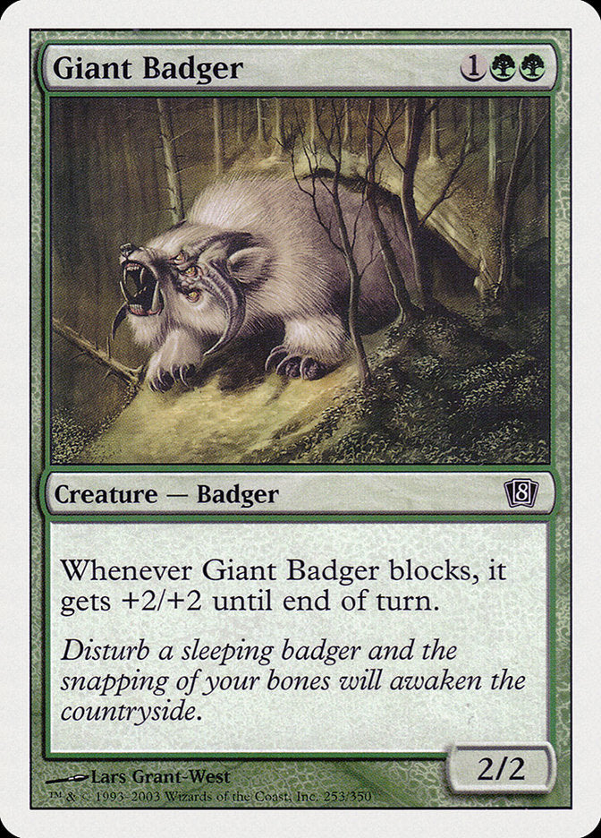 Giant Badger [Eighth Edition] | Black Swamp Games