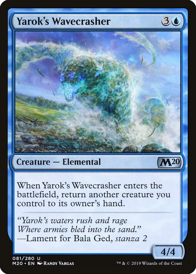 Yarok's Wavecrasher [Core Set 2020] | Black Swamp Games