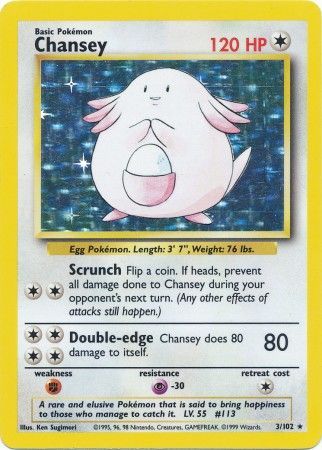 Chansey (3/102) [Base Set Unlimited] | Black Swamp Games