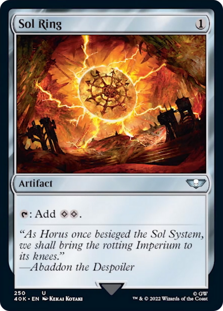 Sol Ring (250) (Surge Foil) [Universes Beyond: Warhammer 40,000] | Black Swamp Games