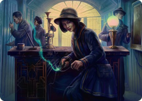 Wiretapping Art Card [Streets of New Capenna Art Series] | Black Swamp Games