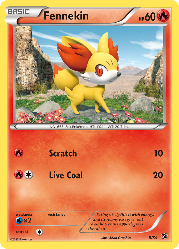 Fennekin (8/39) [XY: Kalos Starter Set] | Black Swamp Games