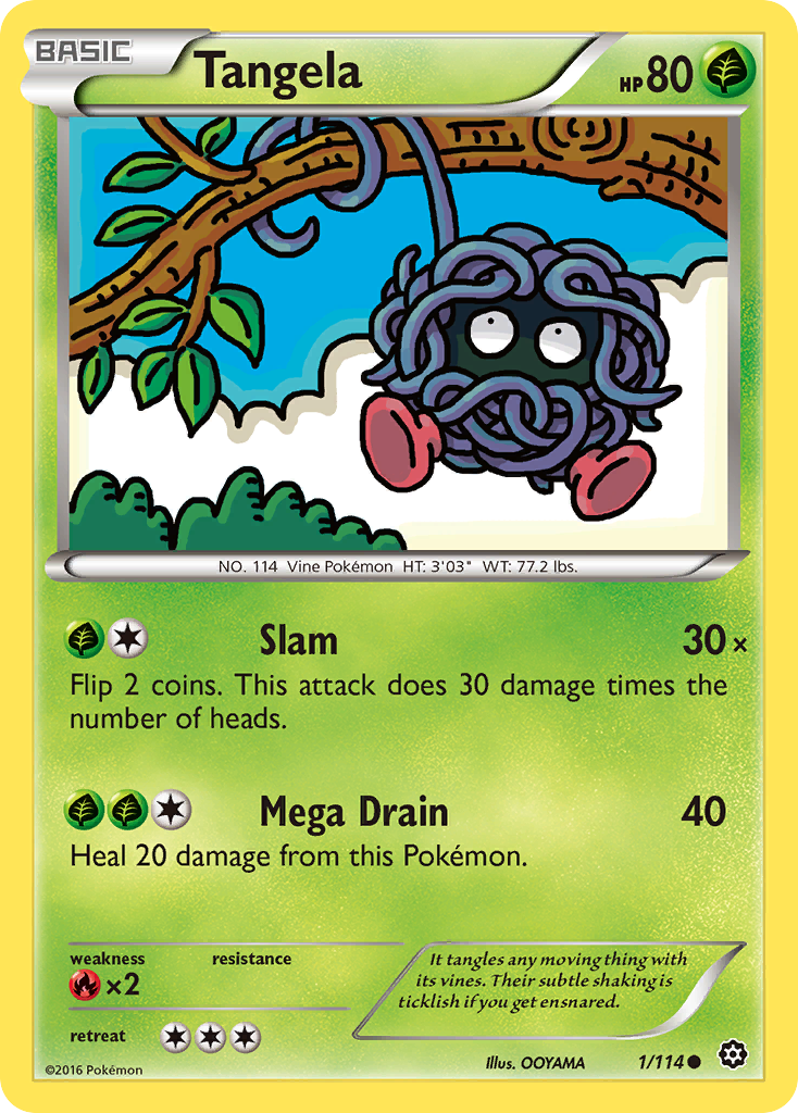 Tangela (1/114) [XY: Steam Siege] | Black Swamp Games