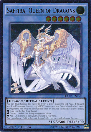 Saffira, Queen of Dragons (UTR) [DUEA-EN050] Ultimate Rare | Black Swamp Games