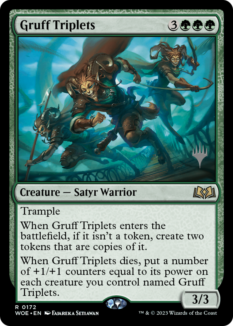 Gruff Triplets (Promo Pack) [Wilds of Eldraine Promos] | Black Swamp Games