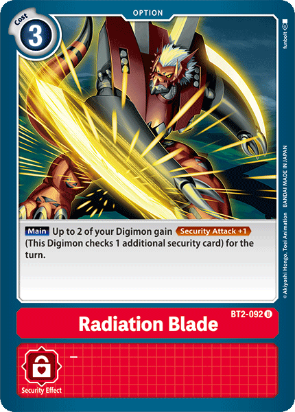 Radiation Blade [BT2-092] [Release Special Booster Ver.1.0] | Black Swamp Games