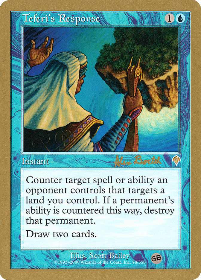 Teferi's Response (Alex Borteh) (SB) [World Championship Decks 2001] | Black Swamp Games