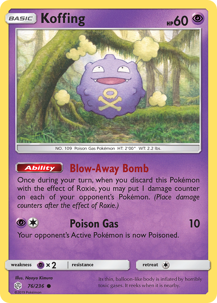 Koffing (76/236) [Sun & Moon: Cosmic Eclipse] | Black Swamp Games