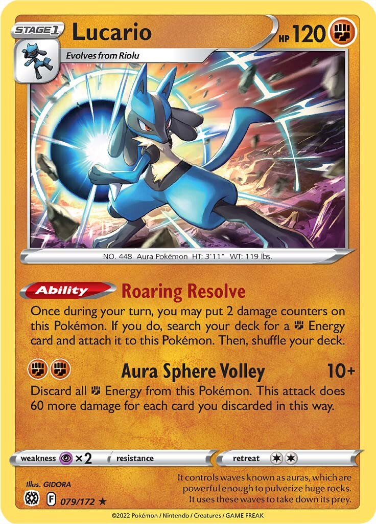 Lucario (079/172) (Theme Deck Exclusive) [Sword & Shield: Brilliant Stars] | Black Swamp Games