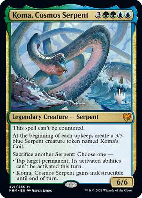 Koma, Cosmos Serpent [Kaldheim Promo Pack] | Black Swamp Games