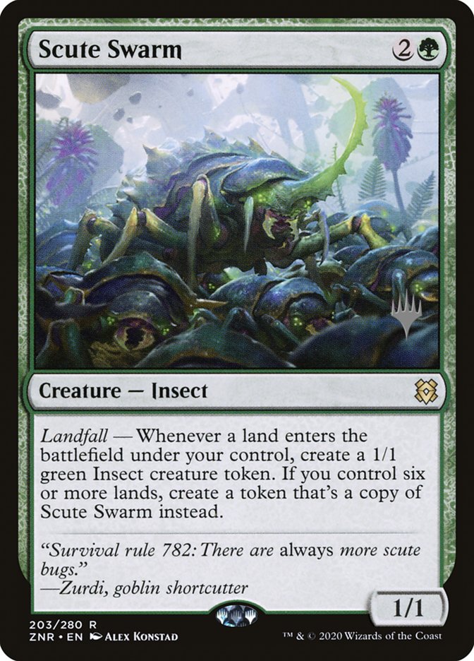 Scute Swarm (Promo Pack) [Zendikar Rising Promos] | Black Swamp Games