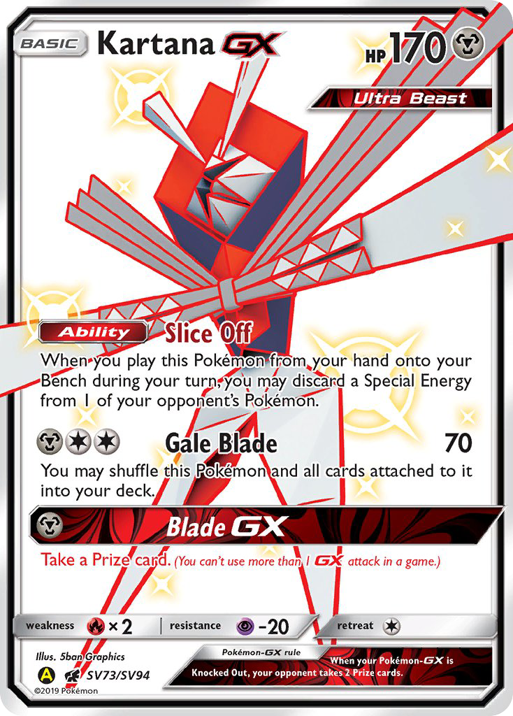 Kartana GX (SV73/SV94) [Sun & Moon: Hidden Fates - Shiny Vault] | Black Swamp Games